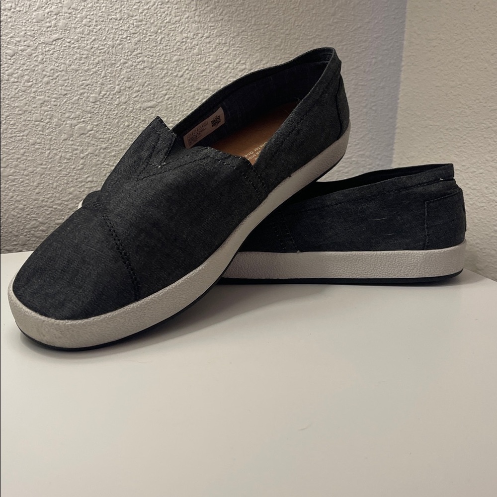 Toms Charcoal Slip-On Loafers for Men